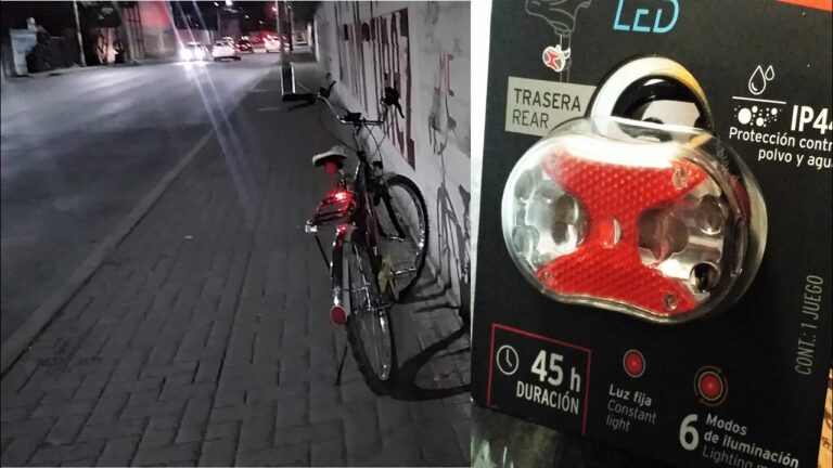 Mejora tu seguridad en bicicleta con luz trasera intermitente