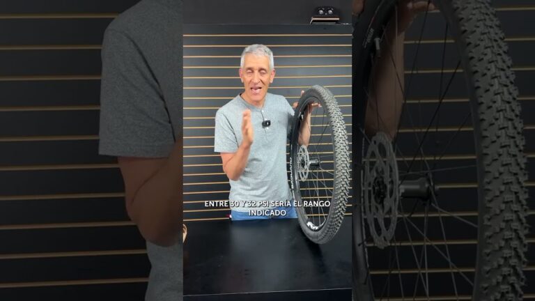 La presión de aire ideal en neumáticos para bicicletas
