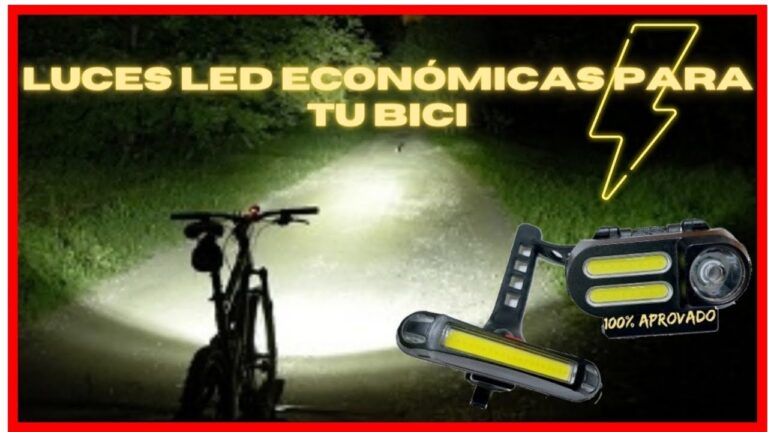 Iluminaci&oacute;n Segura para Bicicletas con Luces Recargables